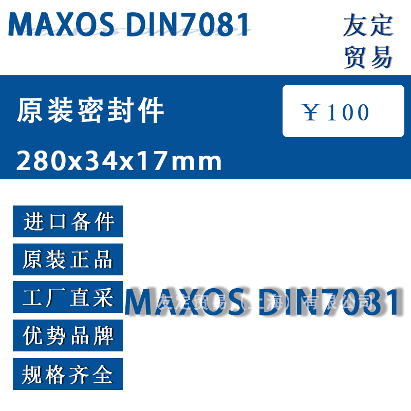 德國MAXOS DIN7081 280x34x17mm原裝密封件