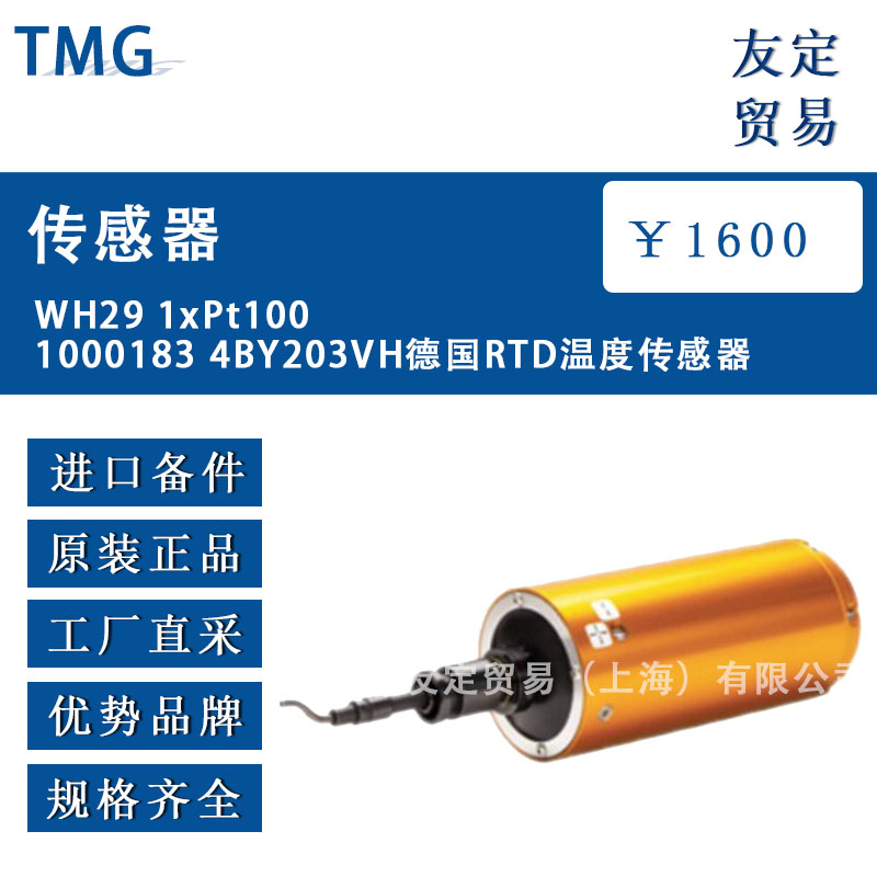 德國TMG   WH29 1xPt1001000183 4BY203VH   RTD溫度傳感器