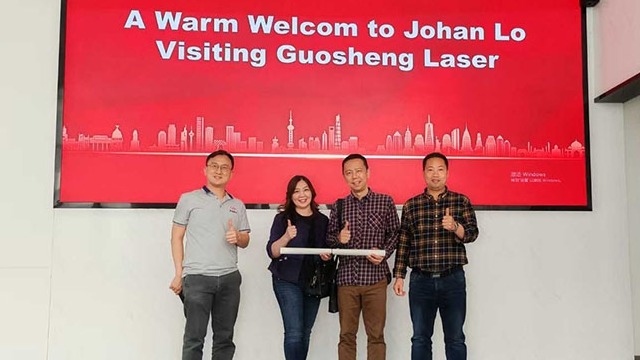 Johan Lo總監一行蒞臨西安國盛激光參觀交流